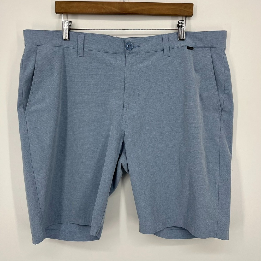 Travis Mathew Chino Shorts Men's‎ Size 40 Blue Zip Fly Flat Front Golf